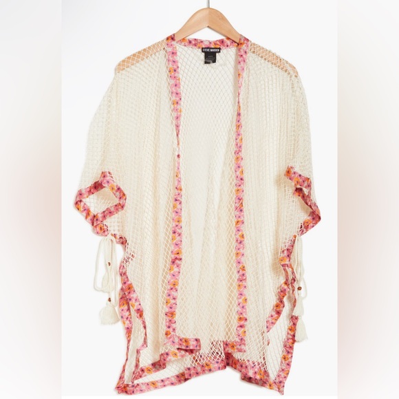 💕NWT💕 Size: One Size, Steve Madden, Open Weave Topper in Ivory - Picture 2 of 3